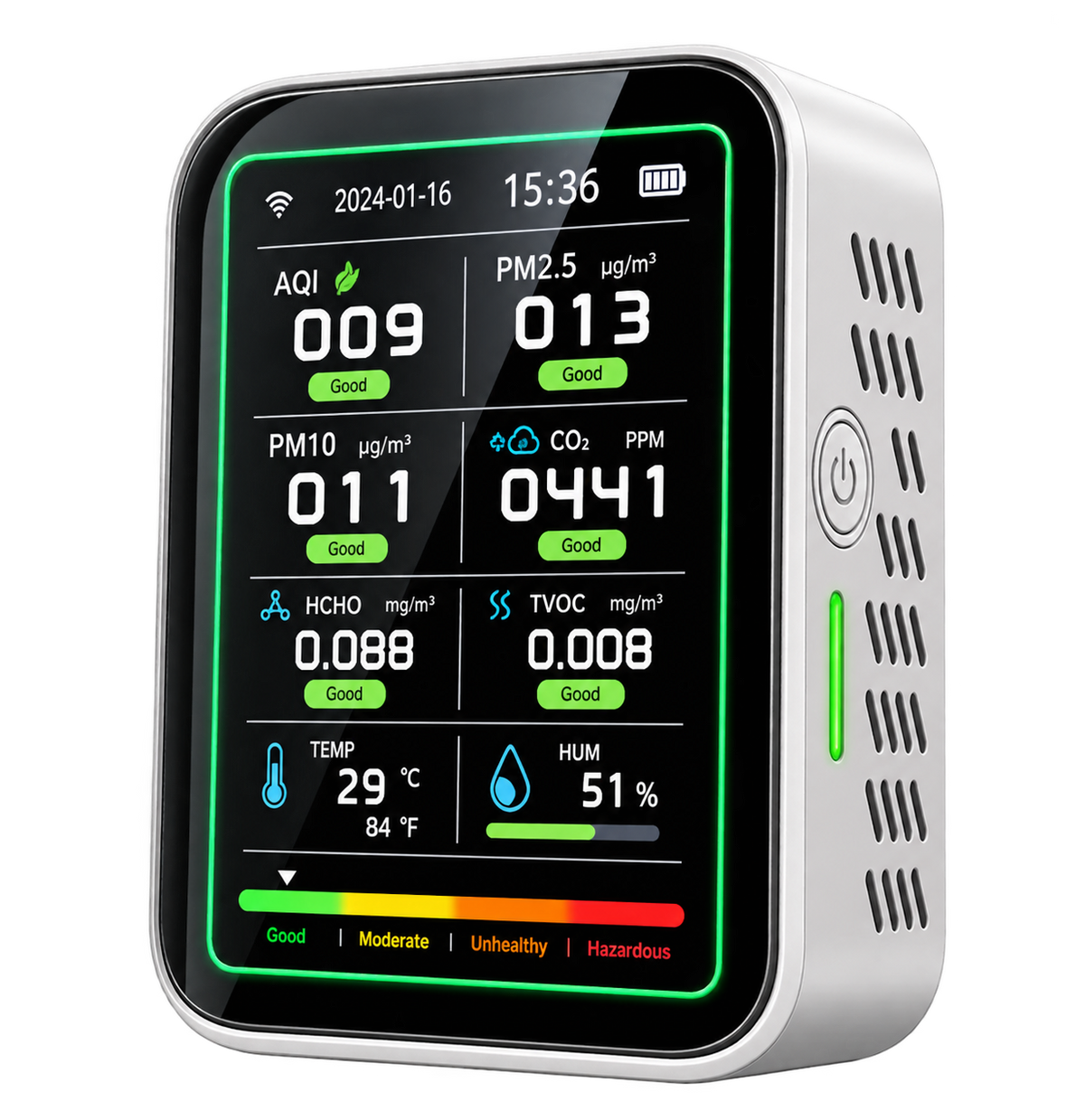 6-in-1 Silent Killer CO Detector