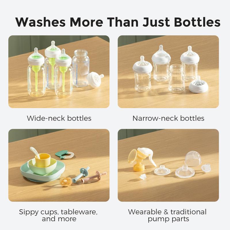 Automatic Baby Bottle Washer with 300 Detergent Tablets