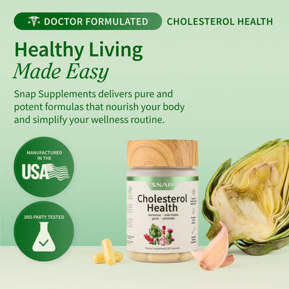Cholesterol Health Support Supplement - 60 Capsules