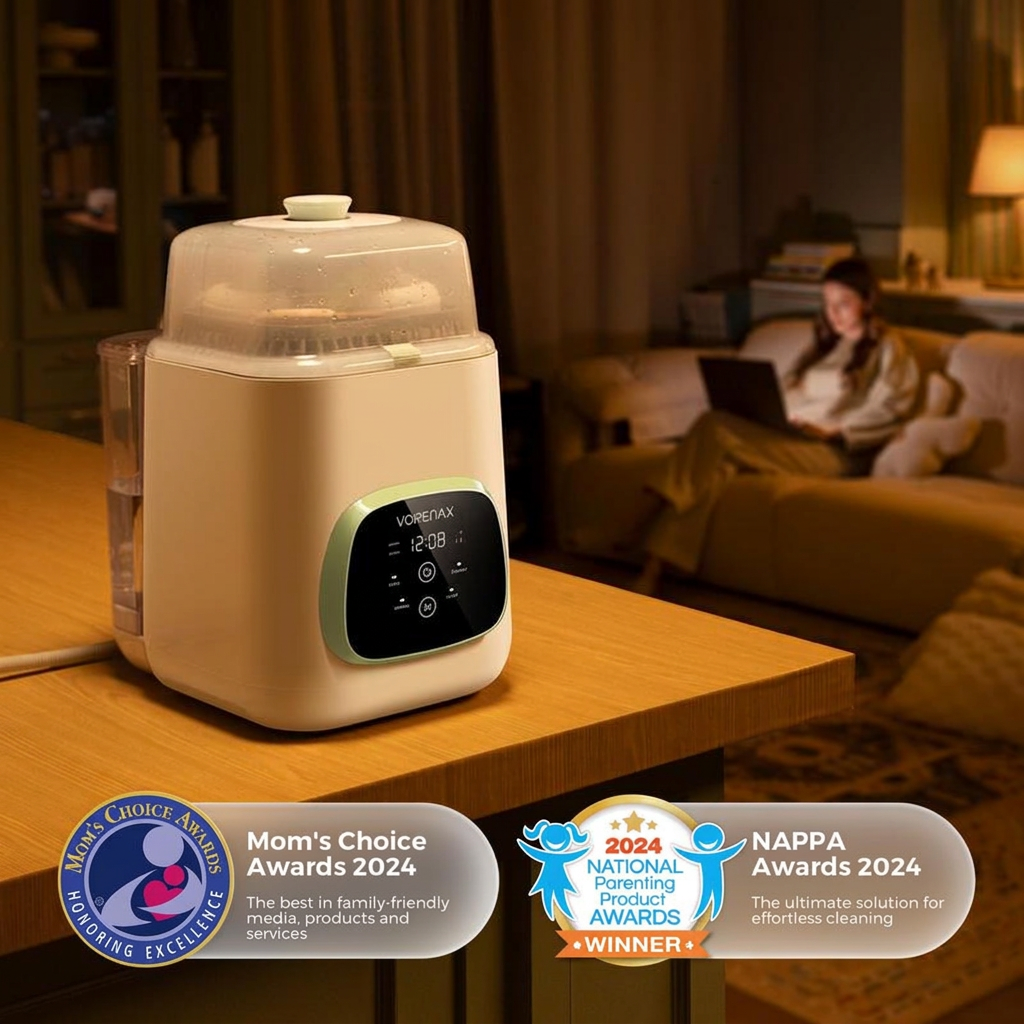 Automatic Baby Bottle Washer with 300 Detergent Tablets