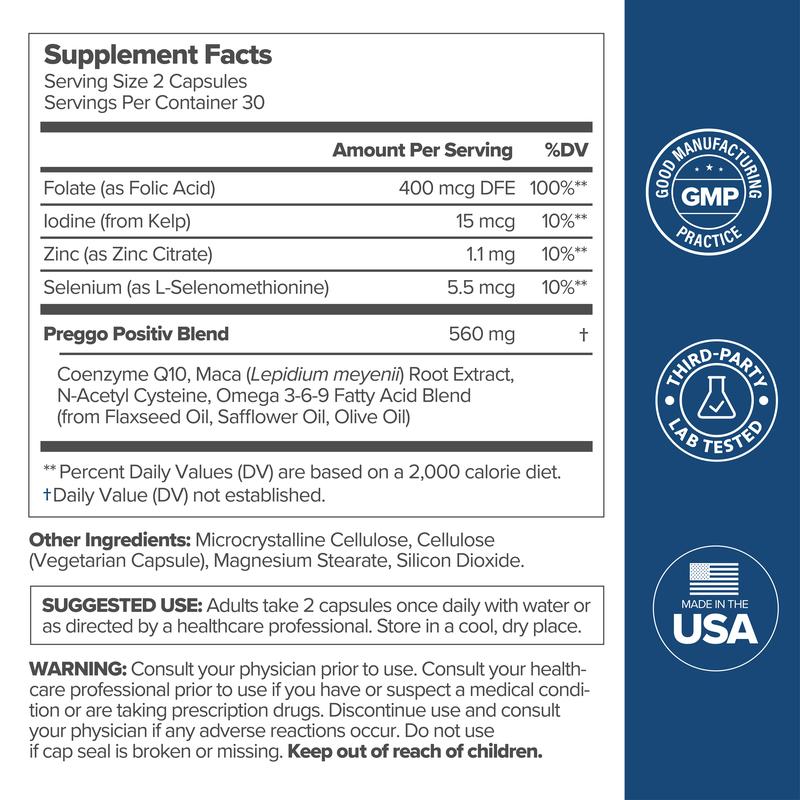 Male And Female Conception Support Bundle - 2 Bottles | 60 Capsules Each