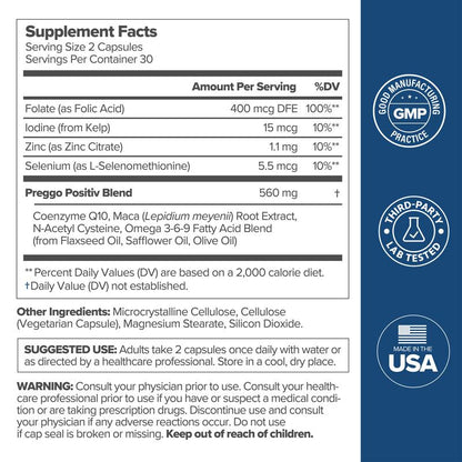 Male And Female Conception Support Bundle - 2 Bottles | 60 Capsules Each