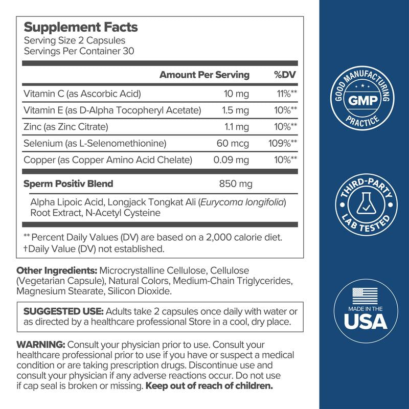 Male And Female Conception Support Bundle - 2 Bottles | 60 Capsules Each